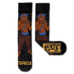 Freaker Feet USA Tupacca Tupac Chewbacca Novelty Socks One Size NWT